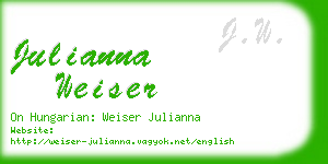 julianna weiser business card